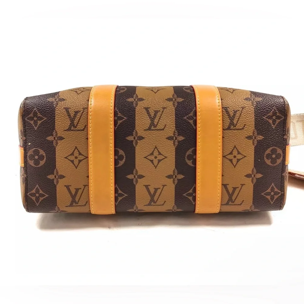 Auth LOUIS VUITTON X NIGO Reverse Monogram  City Keepall Bandouliere
